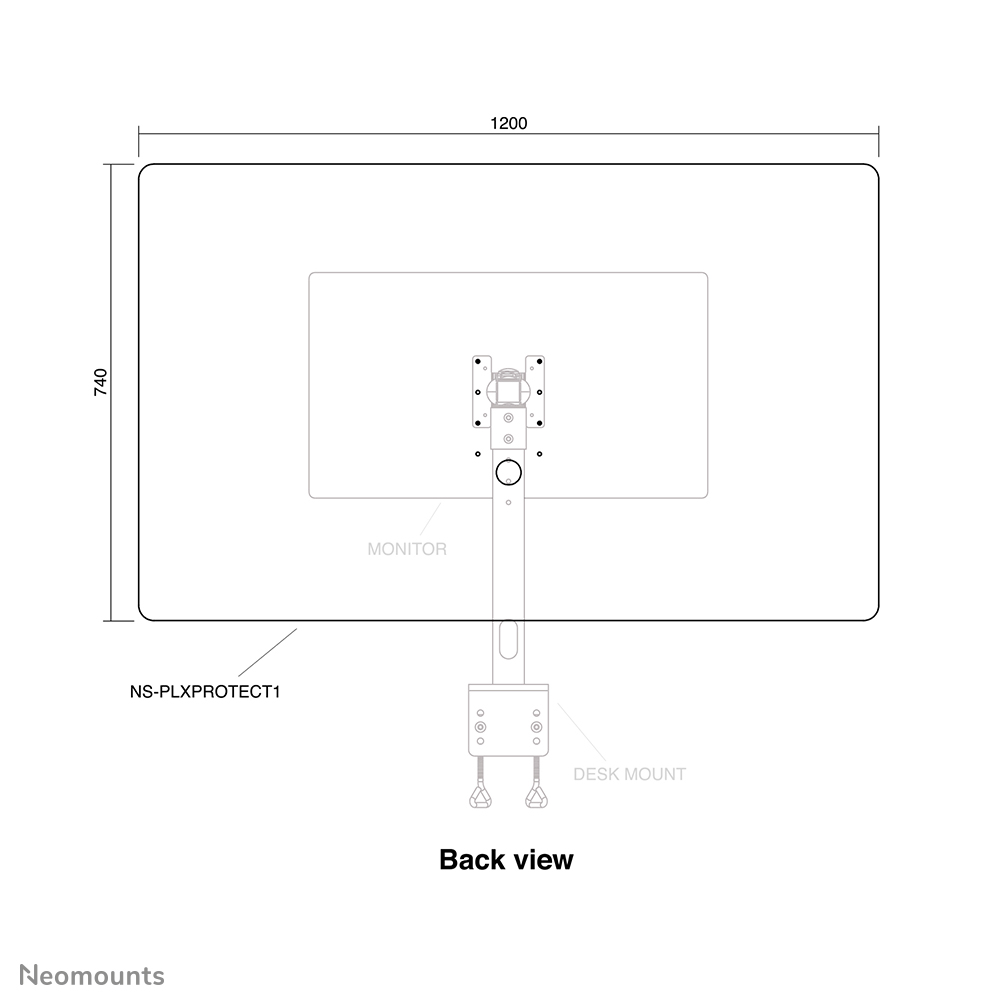 Neomounts safety screen